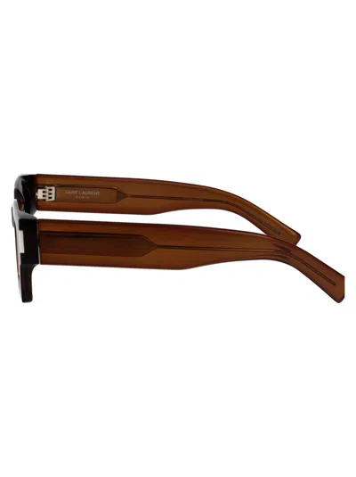 Saint Laurent Rectangular Frame Sunglasses Sl 572 In Black
