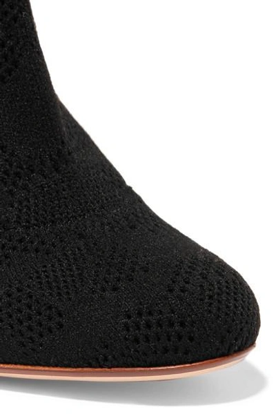 Shop Francesco Russo Open-knit Boots