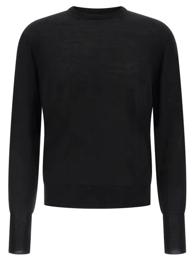 Ma'ry'ya Black Spongy Effect Sweater In Black