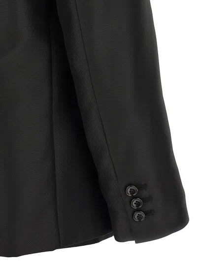 Comme Des Garçons Double Layer Effect Blazer In Black