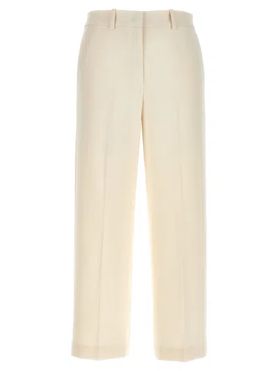 Theory White Relax Pants In Neutral