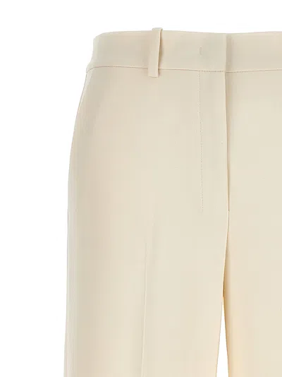Theory White Relax Pants In Neutral