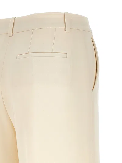 Theory White Relax Pants In Neutral