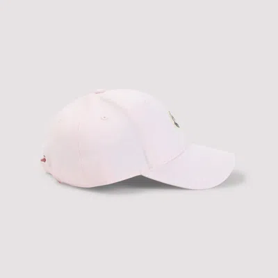 Moncler Gabardine Baseball Cap With Logo Patch In White