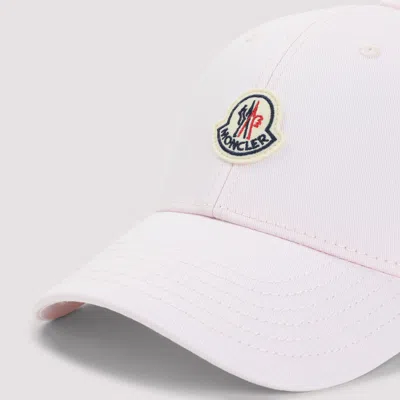 Moncler Gabardine Baseball Cap With Logo Patch In White