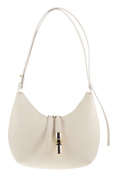 Furla Small Goccia Shoulder Bag In Gray