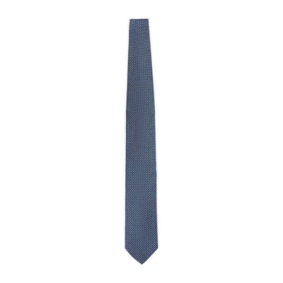Lanvin Circle Dot Tie Unica In Blue