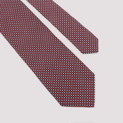 Lanvin Slim Tie Circle Dot Motif Design