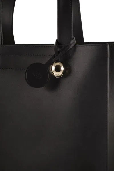 Furla Divide It Borsa Shopping S Nero Nero Pelle Di Vitello Sidney Donna In Black