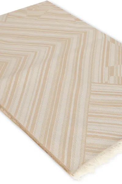 Max Mara Wool And Silk Jacquard Shawl In Multi