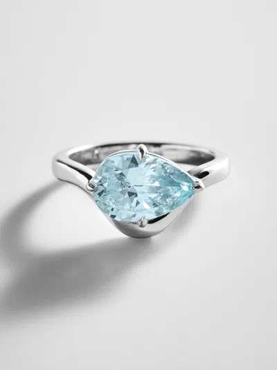 Baublebar Wavy Custom Birthstone Ring In Silver