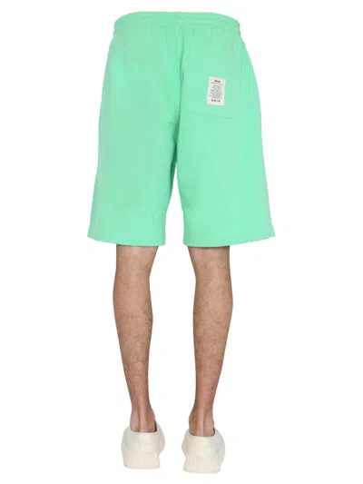 Msgm Fantastic Green Bermuda In Green