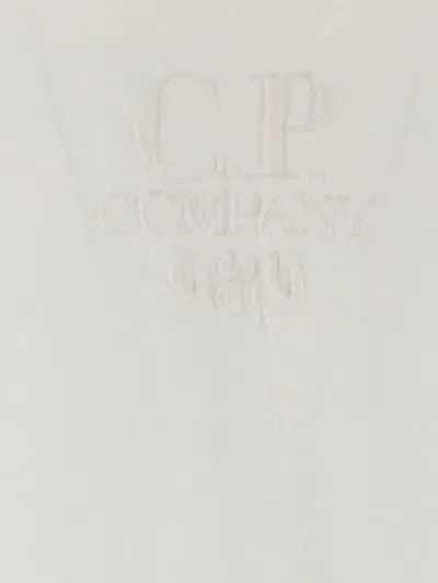C.p. Company C.p.company Boxy Logo T-shirt In White