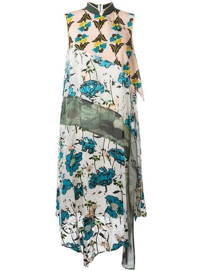 Shop Antonio Marras Floral Print Dress In Multicolour
