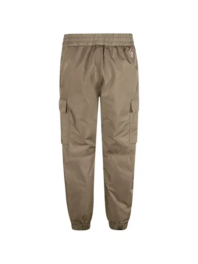 Moncler Drawstring Cargo Pants In Brown