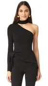 Cinq À Sept Briah One-shoulder Top In Black