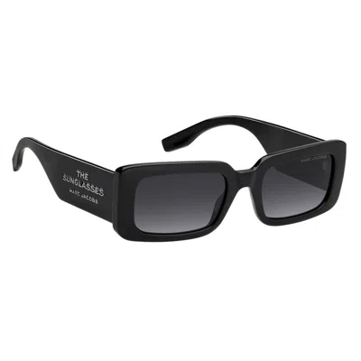Marc Jacobs Marc 804s Nylon Rectangular Sunglasses In Black