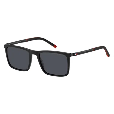Tommy Hilfiger Rectangle-frame Sunglasses In Black