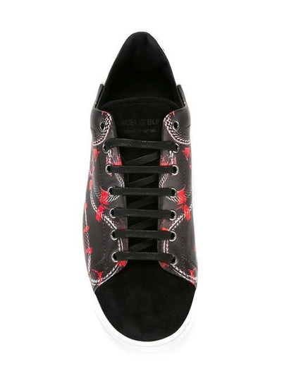 Shop Marcelo Burlon County Of Milan Isabel Stan Sneakers - Black