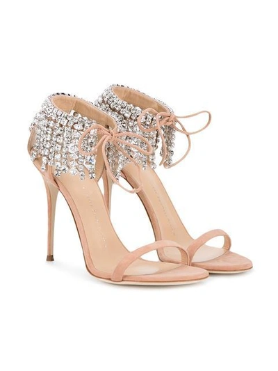 Shop Giuseppe Zanotti Carrie Crystal 110 Sandals