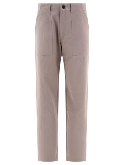 Andblue Button-fly Patch-pocket Trousers In Brown