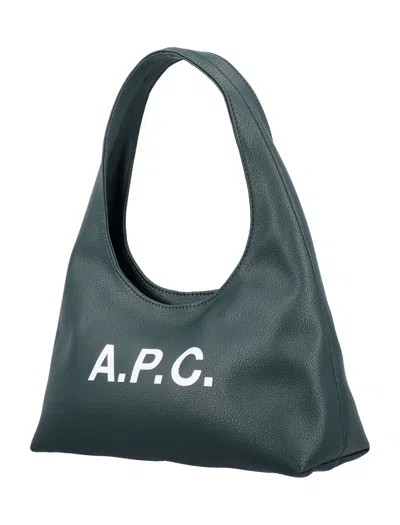 A.p.c. A. P.c. Mini Structured Tote Bag In Green