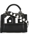 LES PETITS JOUEURS 'Lego' detail shoulder bag,LEATHER100%