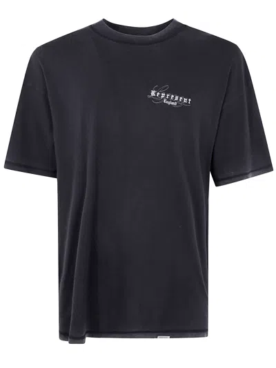 Represent T-shirt England Legacy Oversize In Cotone Nero Uomo In Black