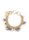 LANVIN Glass pearl chain bracelet