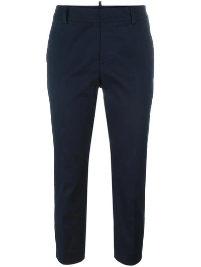 Dsquared2 Slim Cropped Trousers - Blue