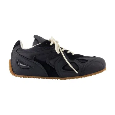 Axel Arigato Black Calf Leather Bos Taurus Low Top Sneakers In Animal Print