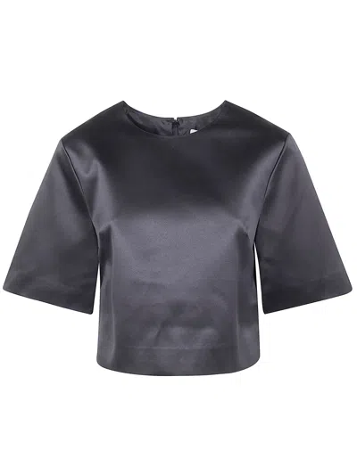 By Malene Birger Hania Cropped Top In Black