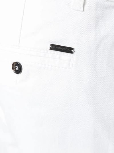 Shop Dsquared2 Slim Fit Chinos In White