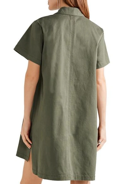 Shop Alexander Wang T Cotton-twill Mini Dress