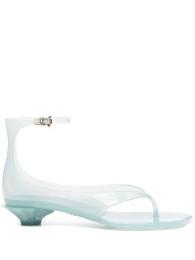Chloé Chloe Women Pastel Light-blue Tpu Chloe Jelly Thong Sandals In Blue