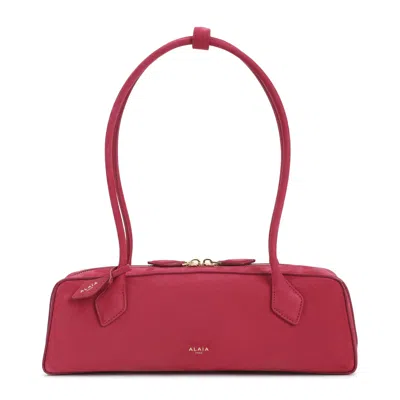 Alaïa Teckel Medium Rectangular Shoulder Top Handle Bag In Purple
