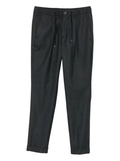 Herno Drawstring Cuffed Trousers In Black