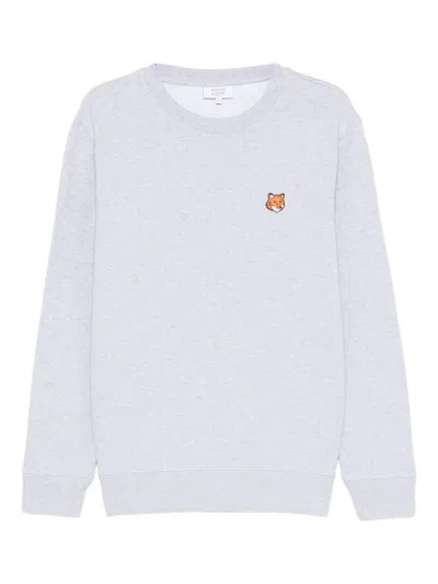 Maison Kitsuné Fox Head Regular Fit Sweatshirt In White