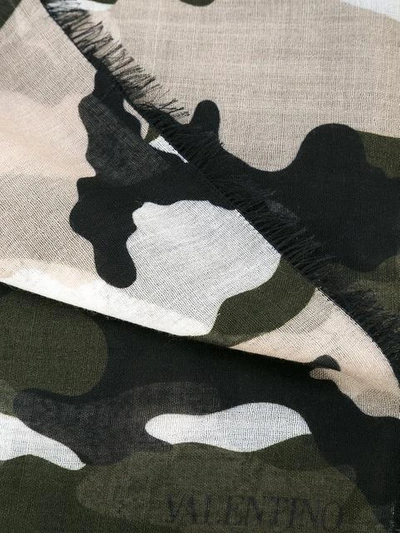 Shop Valentino Camouflage Scarf