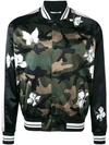 VALENTINO Mariposa camouflage print bomber jacket,DRYCLEANONLY