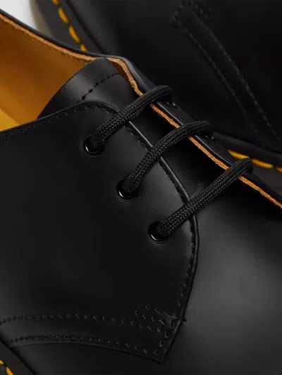 Dr. Martens Black Leather Oxfords And Derbies In Black