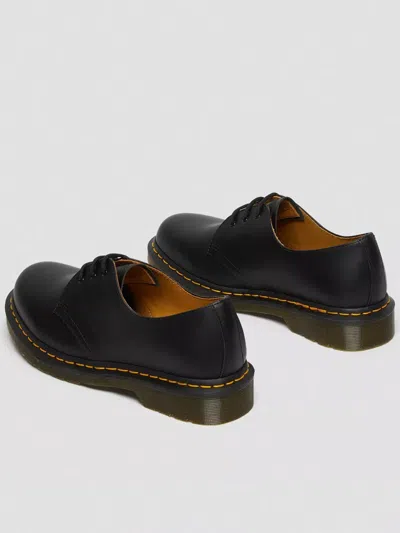 Dr. Martens Black Leather Oxfords And Derbies In Black