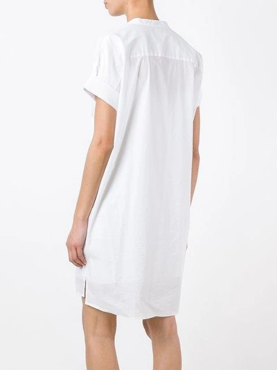 Shop James Perse Shortsleeved Shirt Dress - White