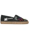 Marc Jacobs Sienna Embellished Appliquéd Canvas Espadrilles
