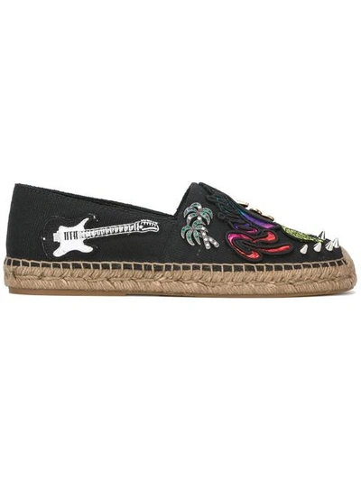 Marc Jacobs Sienna Embellished Appliquéd Canvas Espadrilles