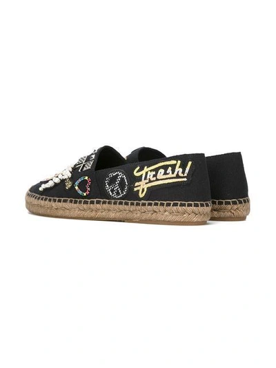 Marc Jacobs Sienna Embellished Appliquéd Canvas Espadrilles
