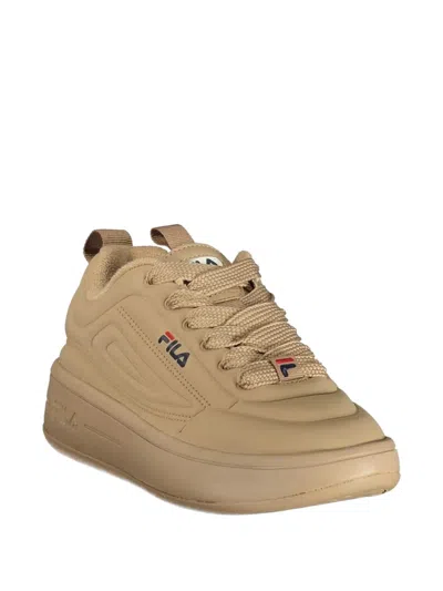 Fila Brown Polyester Athletic Sneakers In Brown