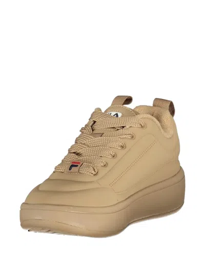 Fila Brown Polyester Athletic Sneakers In Brown