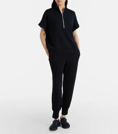Varley Ritchie Half-zip Sweater In Black
