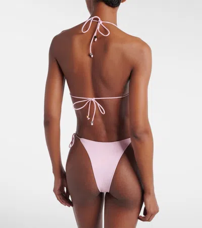 Jacquemus Le Bas De Plage Triangle Bikini Bottom In Pink